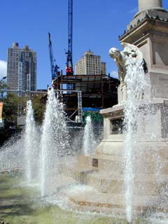 Columbus Statue Fountain