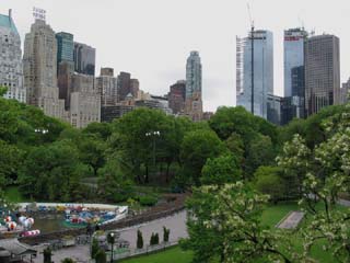 Wollman Rink, Central Park South, and AOL Time Warner Center