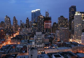 Time Warner Center at night