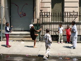 Around 138th Street and Lenox Avenue in Harlem