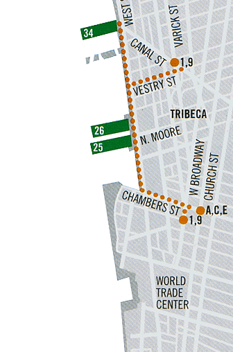 Hudson River Park Map