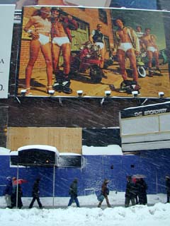 Jockey underwear in Times Square New York