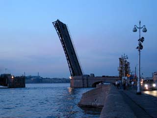 Troitsky bridge, St. Petersburg, Russia