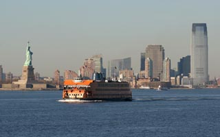 Staten Island Ferry and Statue of Liberty